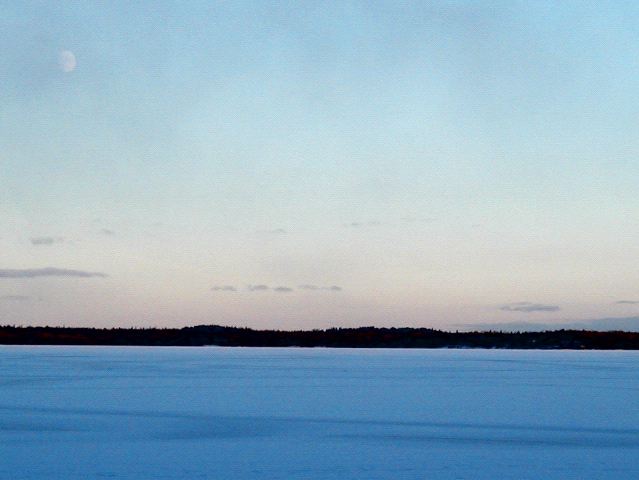 Whiteshell Lake with Moon