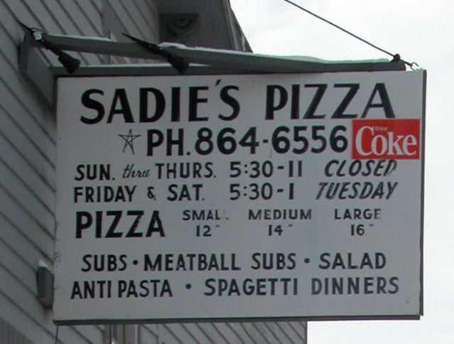 Sadie's Closed