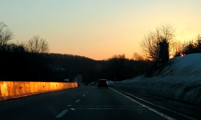 Sunrise over the Turnpike