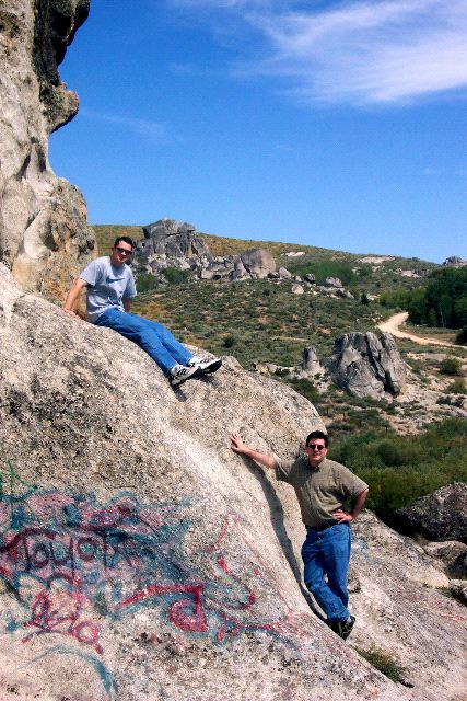 Sam and Chad on Castle Rock