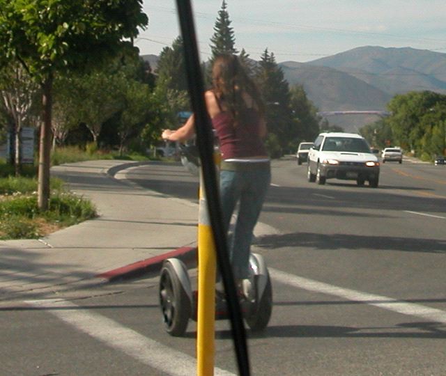 Girl on Segway