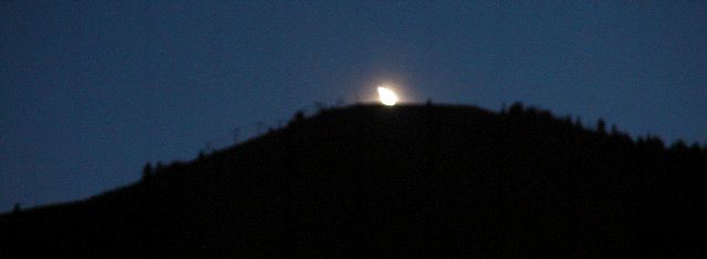 Setting Moon over Ketchum