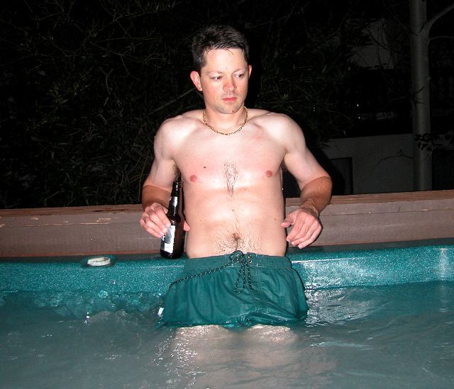 Chad in Hot Tub