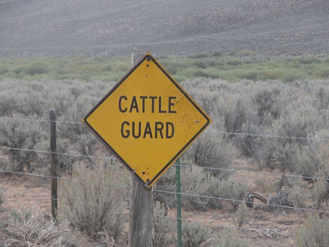 Cattle Guard Sign