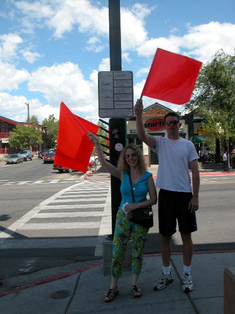 Flags Accross the Street