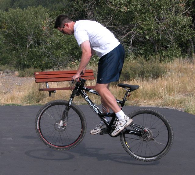 Chad Jumping the Bike