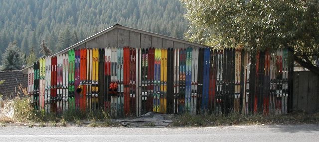 Wall of Skis