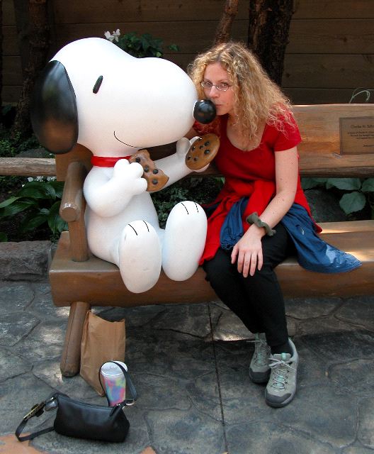 Marilyn with Snoopy