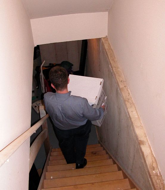 Jon Entering Basement