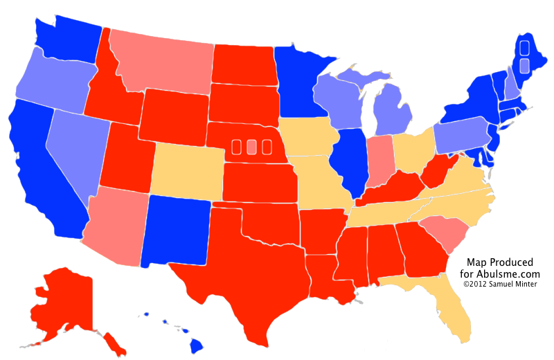 Abulsme.com: Electoral College: Arizona Moves Toward Romney Again